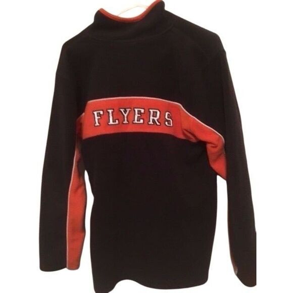PHILADELPHIA FLYERS SIZE YOUTH LARGE 16/18 NIKE TEAM FLEECE PULLOVER - Picture 3 of 4